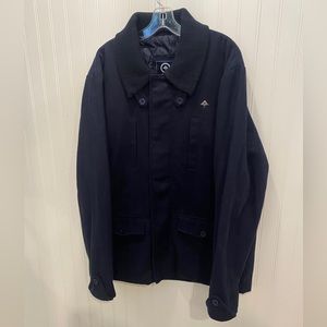 Men’s Lrg navy blue peacoat